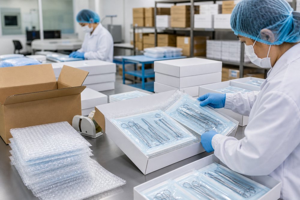 Ultrasonic cleaning and export protective packing